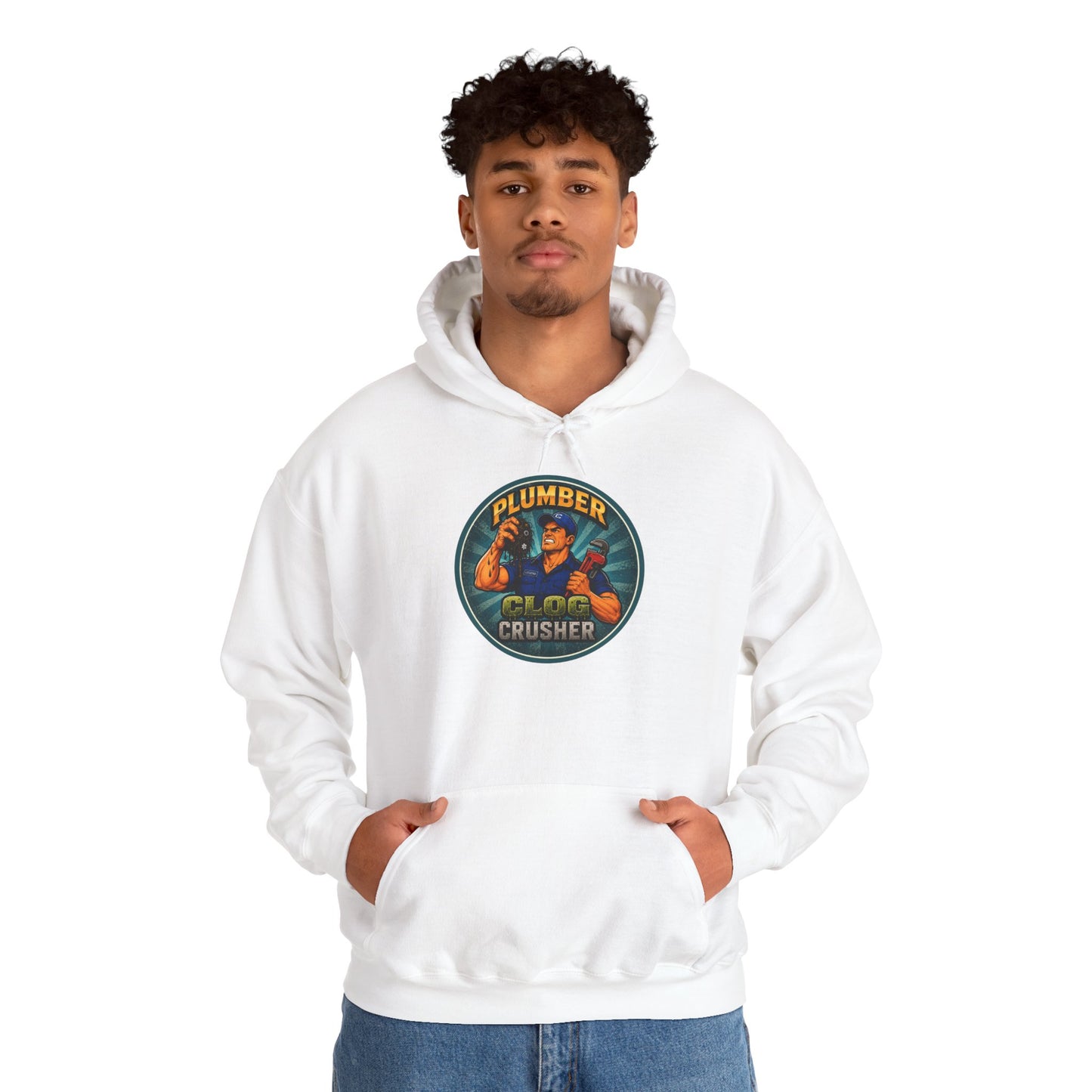 “Clog Crusher” Plumber Hoodie