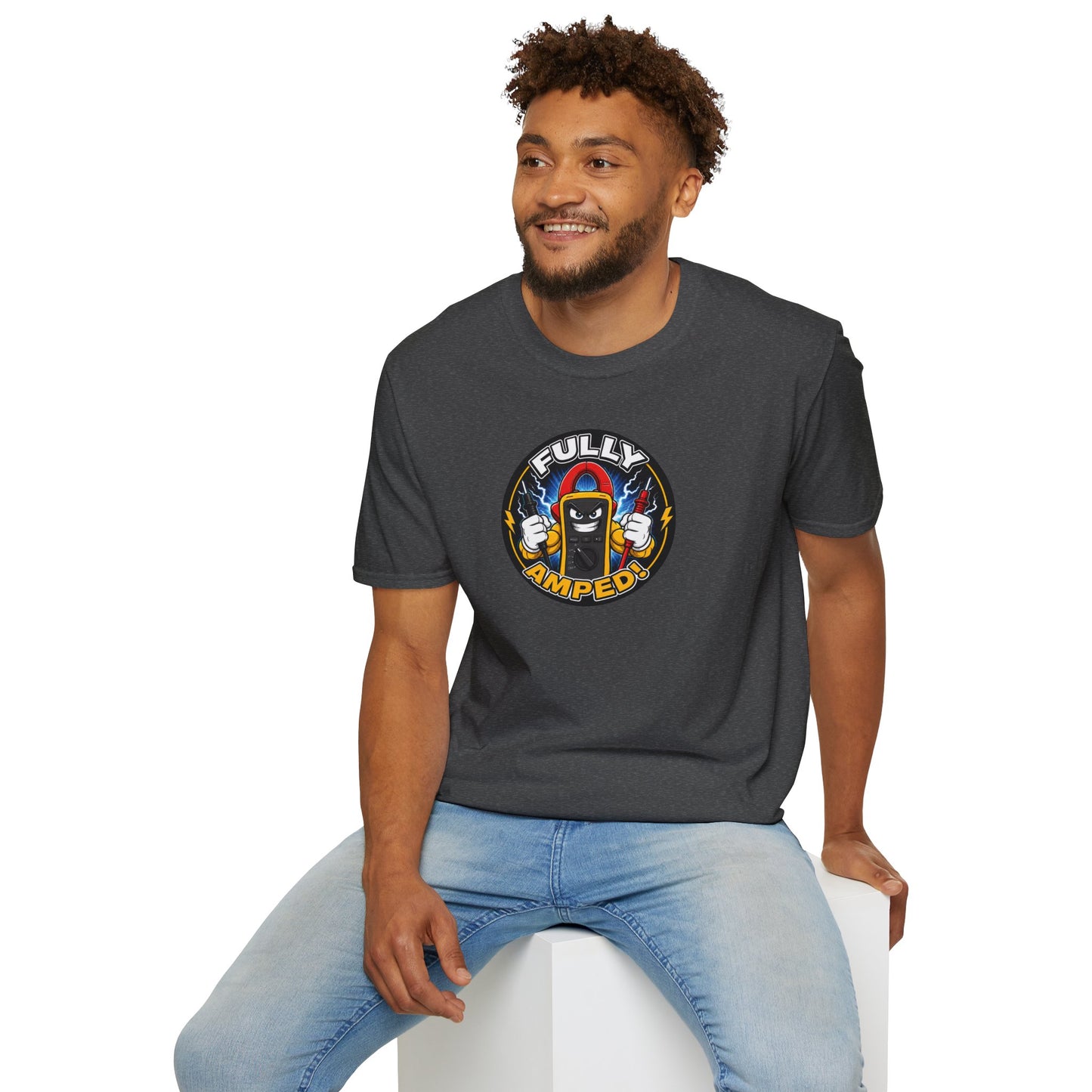 “Fully Amped!” Electrician T-Shirt