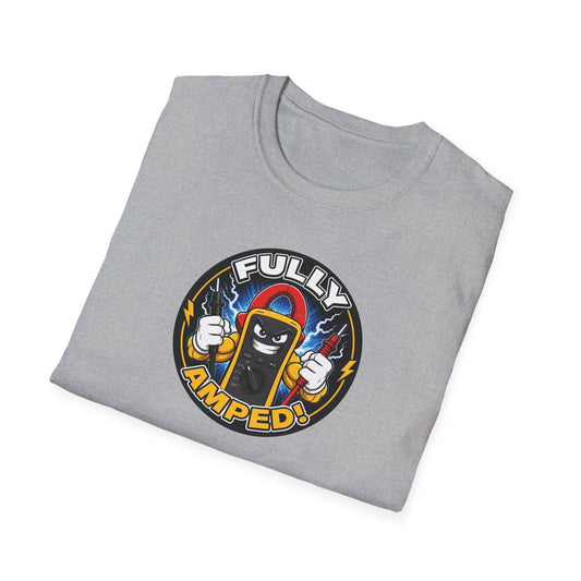 “Fully Amped!” Electrician T-Shirt