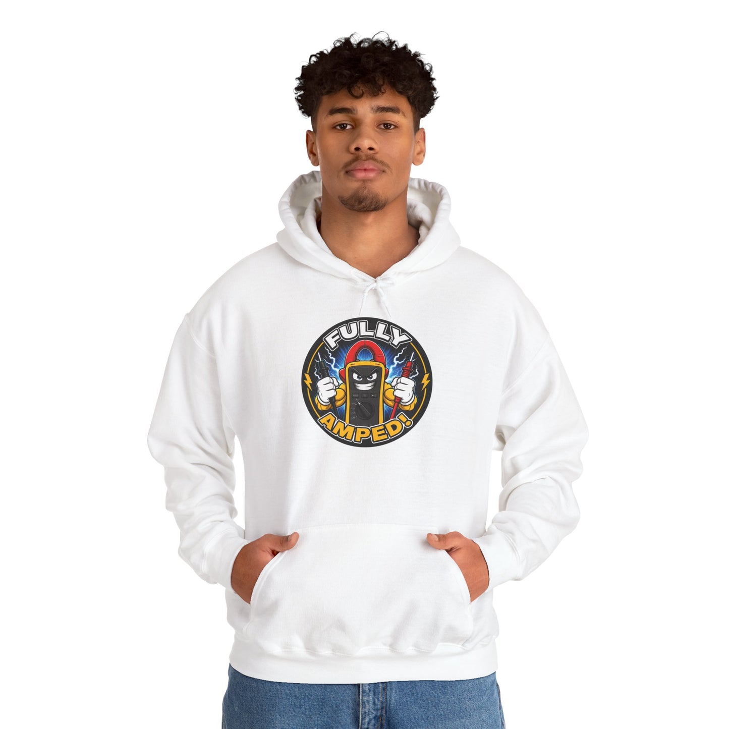 “Fully Amped!” Electrician Hoodie