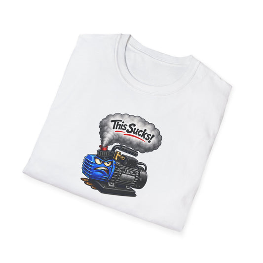 “This Sucks!” Vacuum Pump T-Shirt