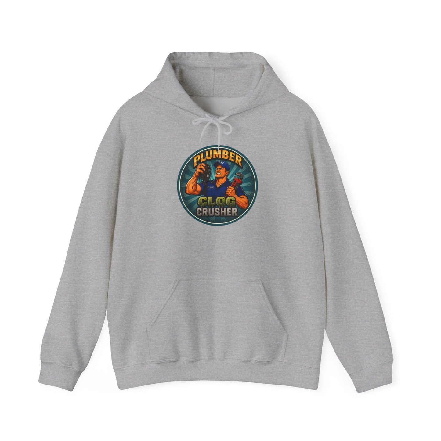 “Clog Crusher” Plumber Hoodie