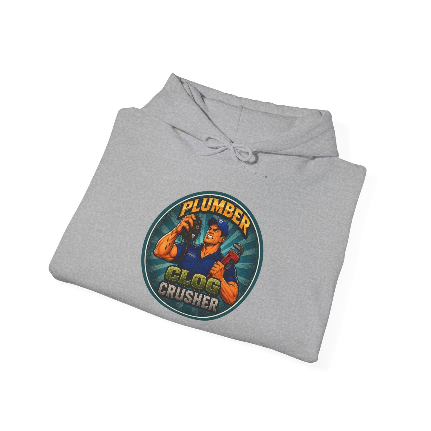 “Clog Crusher” Plumber Hoodie