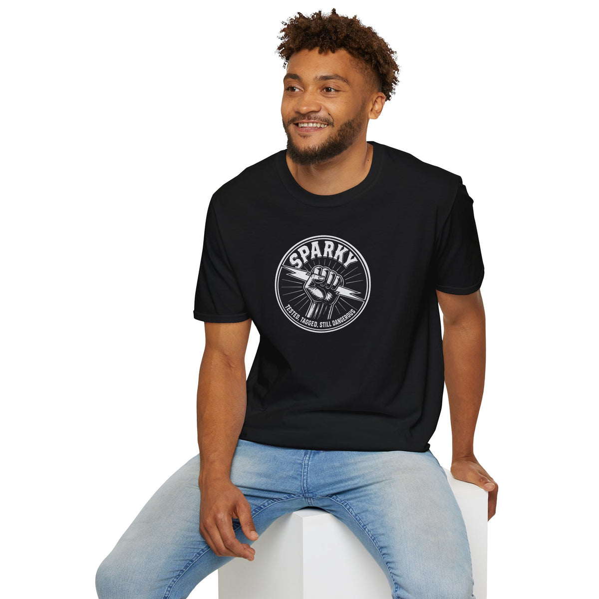 “Sparky - Tested, Tagged, Still Dangerous” Electrician T-Shirt