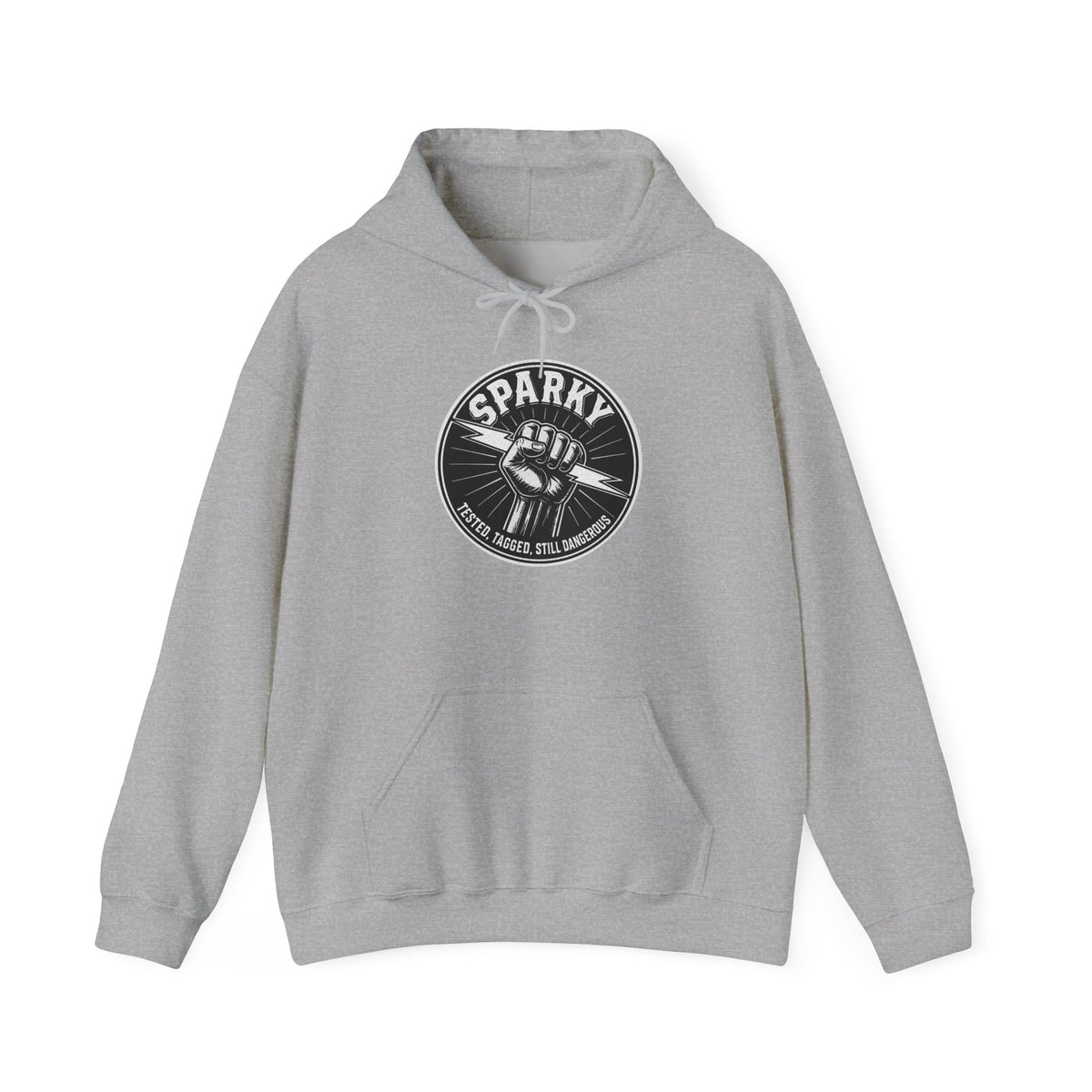 “Sparky - Tested, Tagged, Still Dangerous” Electrician Hoodie