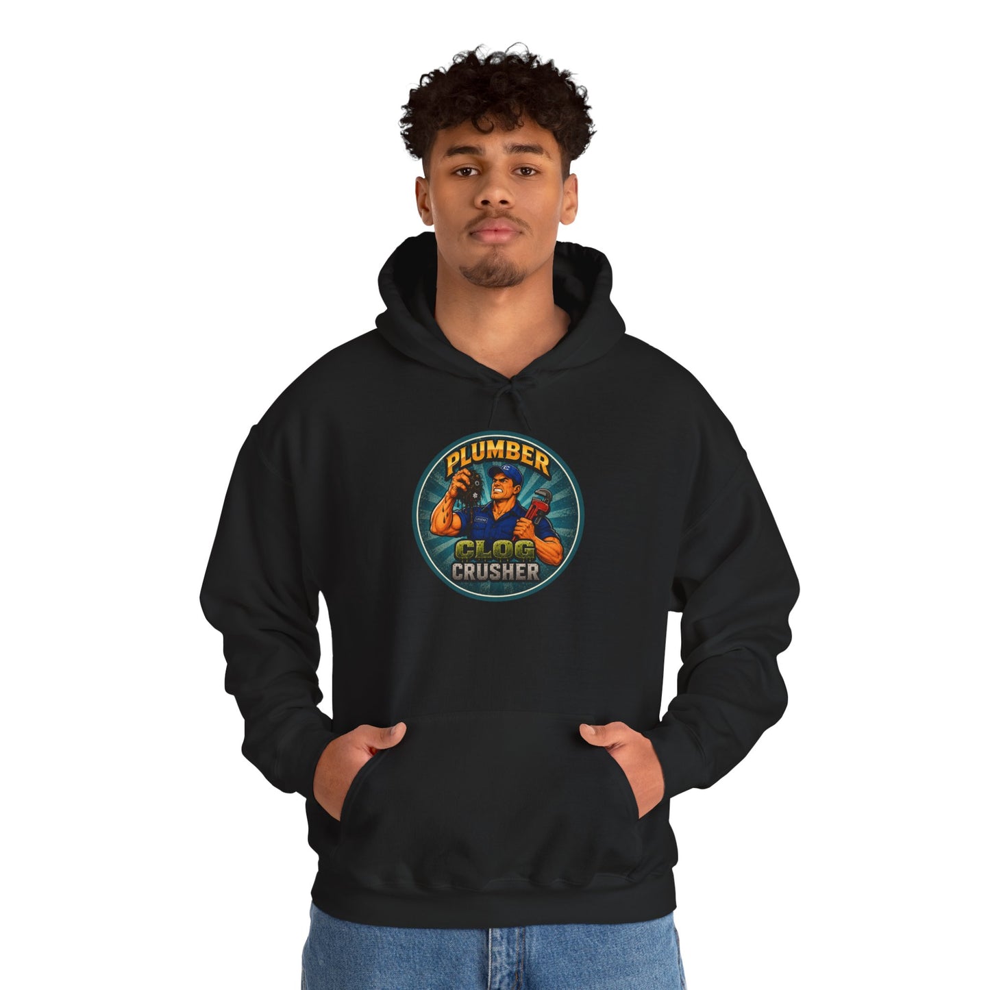 “Clog Crusher” Plumber Hoodie
