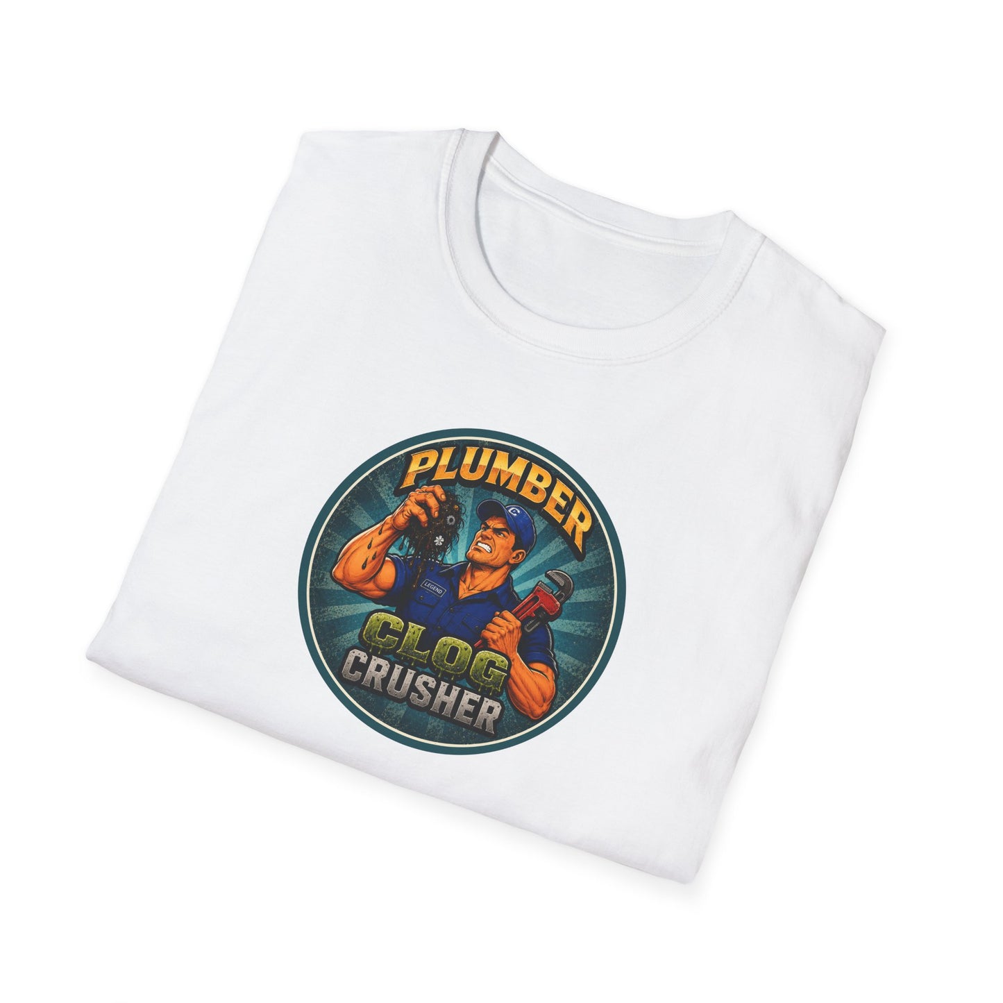 “Clog Crusher” Plumber T-Shirt