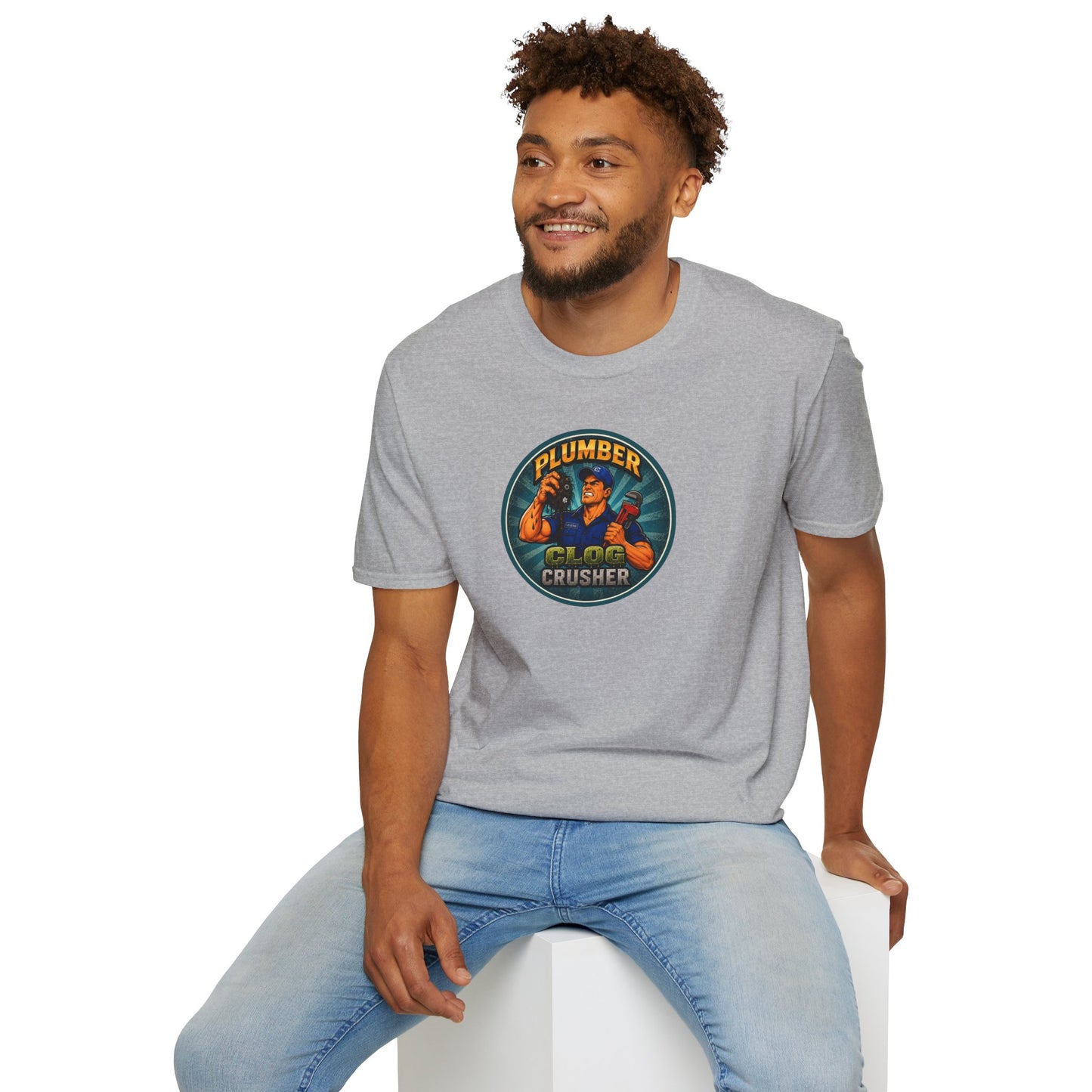 “Clog Crusher” Plumber T-Shirt