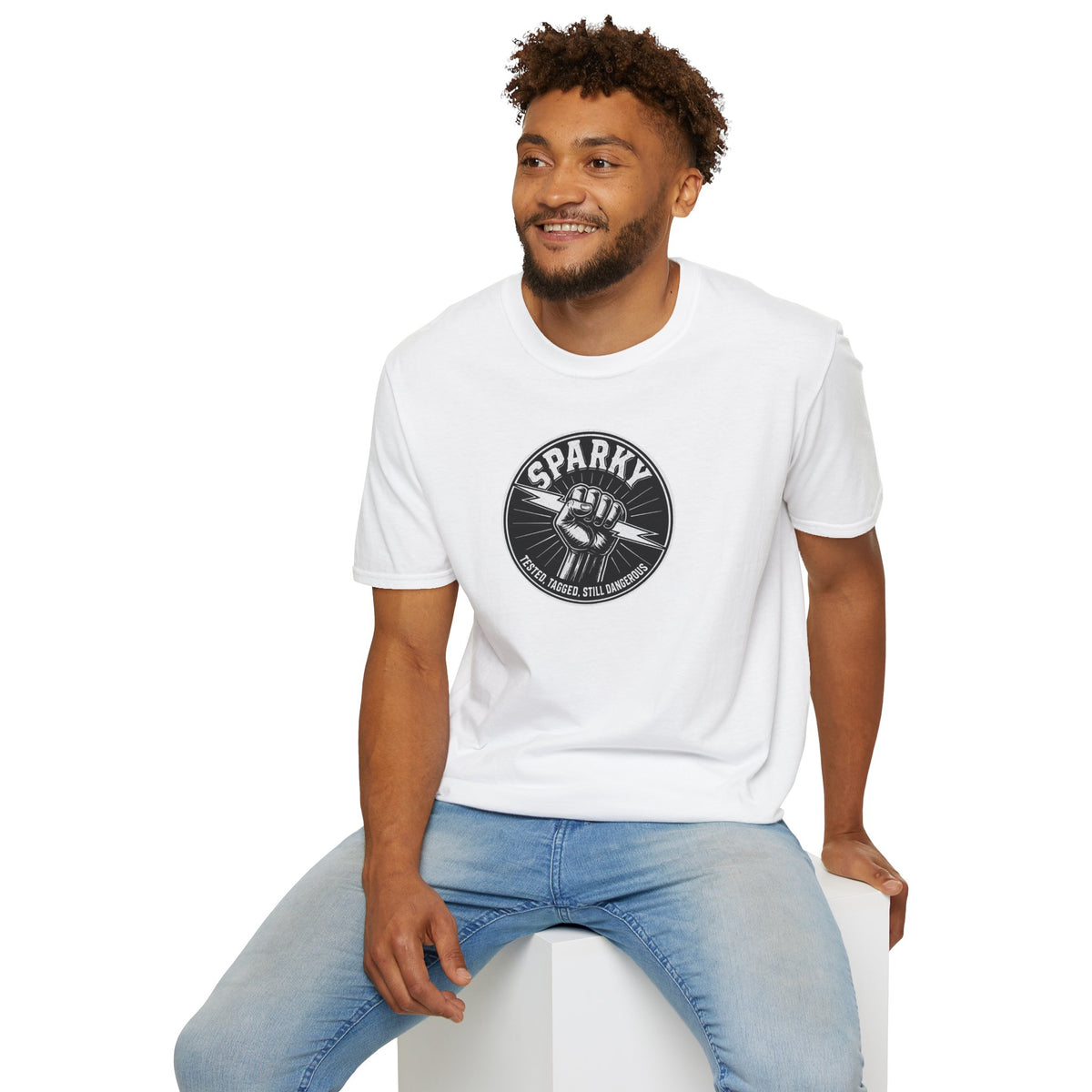 “Sparky - Tested, Tagged, Still Dangerous” Electrician T-Shirt
