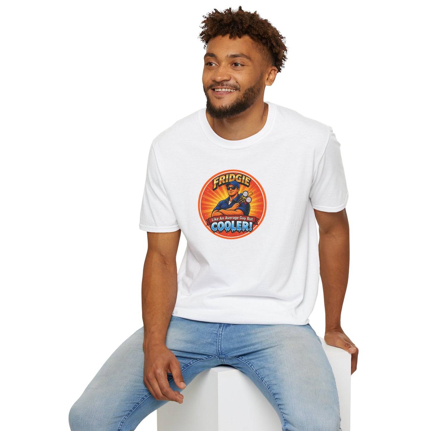 "FRIDGIE - Like An Average Guy But COOLER" T-Shirt