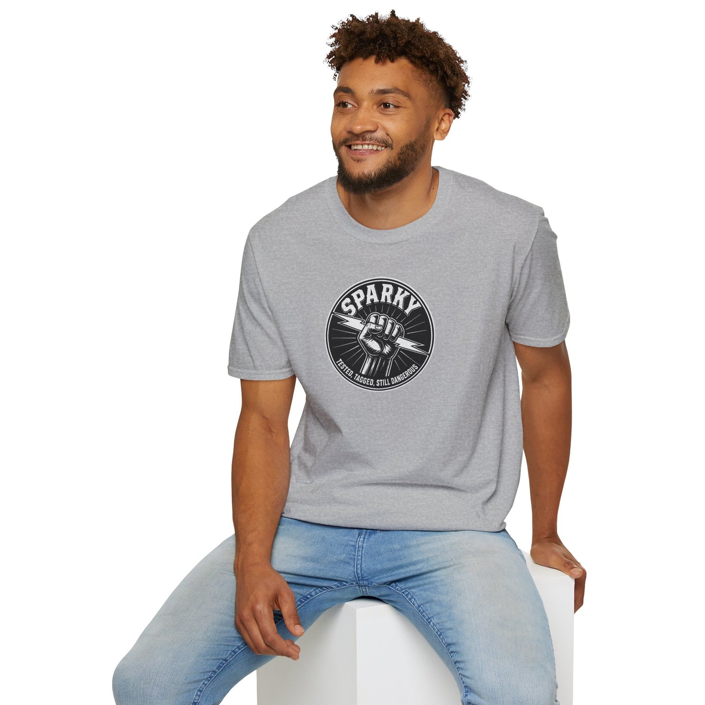 “Sparky - Tested, Tagged, Still Dangerous” Electrician T-Shirt