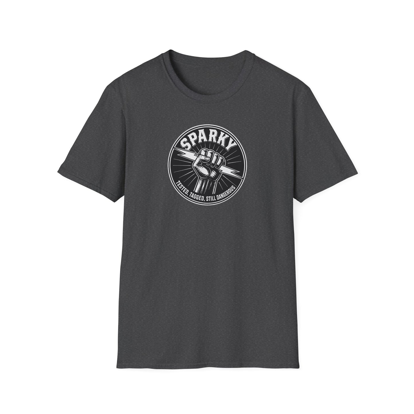 “Sparky - Tested, Tagged, Still Dangerous” Electrician T-Shirt