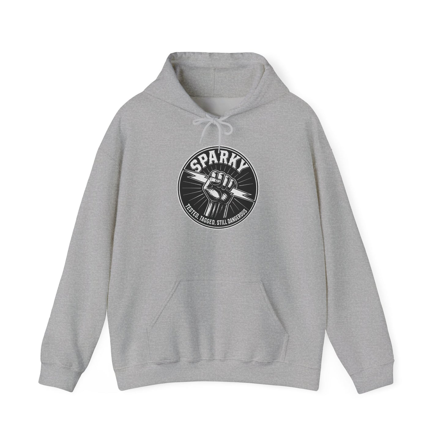 “Sparky - Tested, Tagged, Still Dangerous” Electrician Hoodie