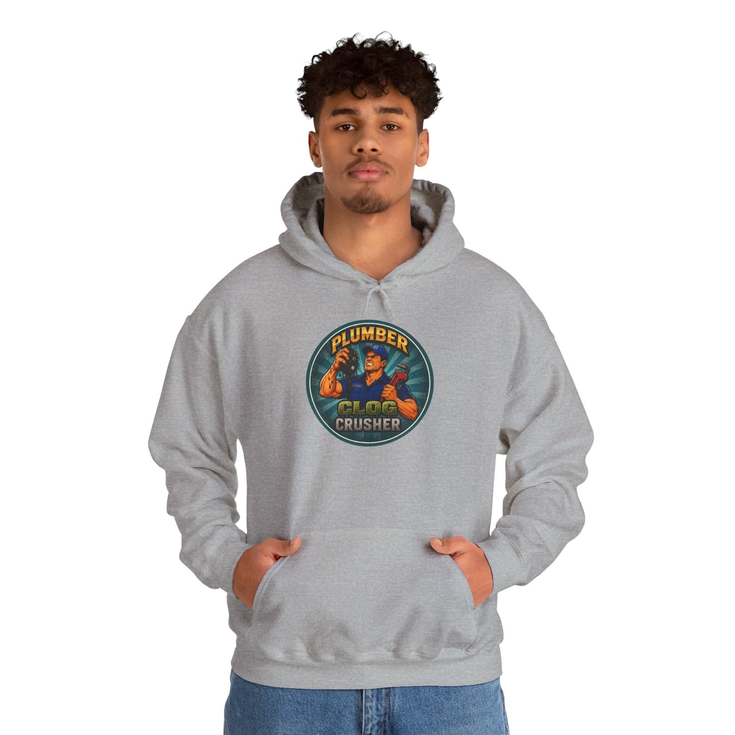 “Clog Crusher” Plumber Hoodie