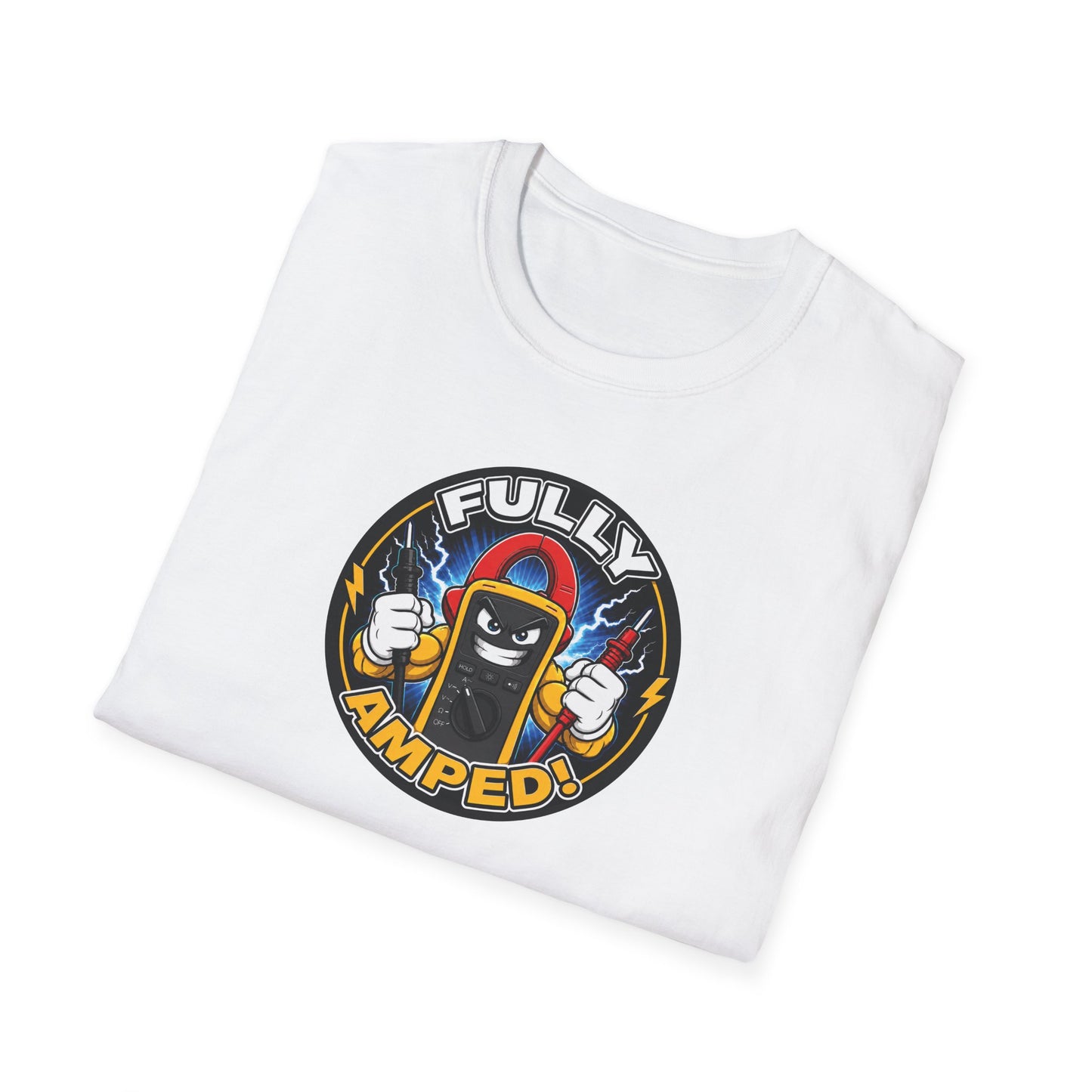“Fully Amped!” Electrician T-Shirt