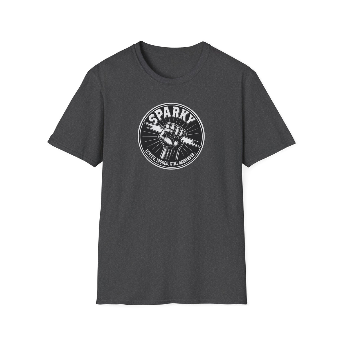 “Sparky - Tested, Tagged, Still Dangerous” Electrician T-Shirt