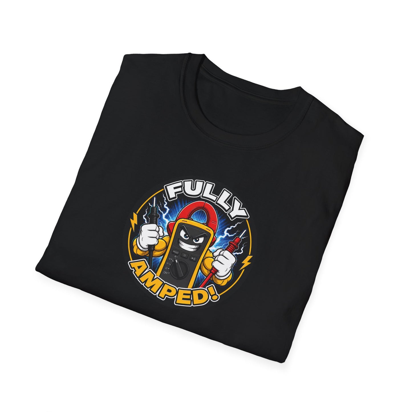 “Fully Amped!” Electrician T-Shirt