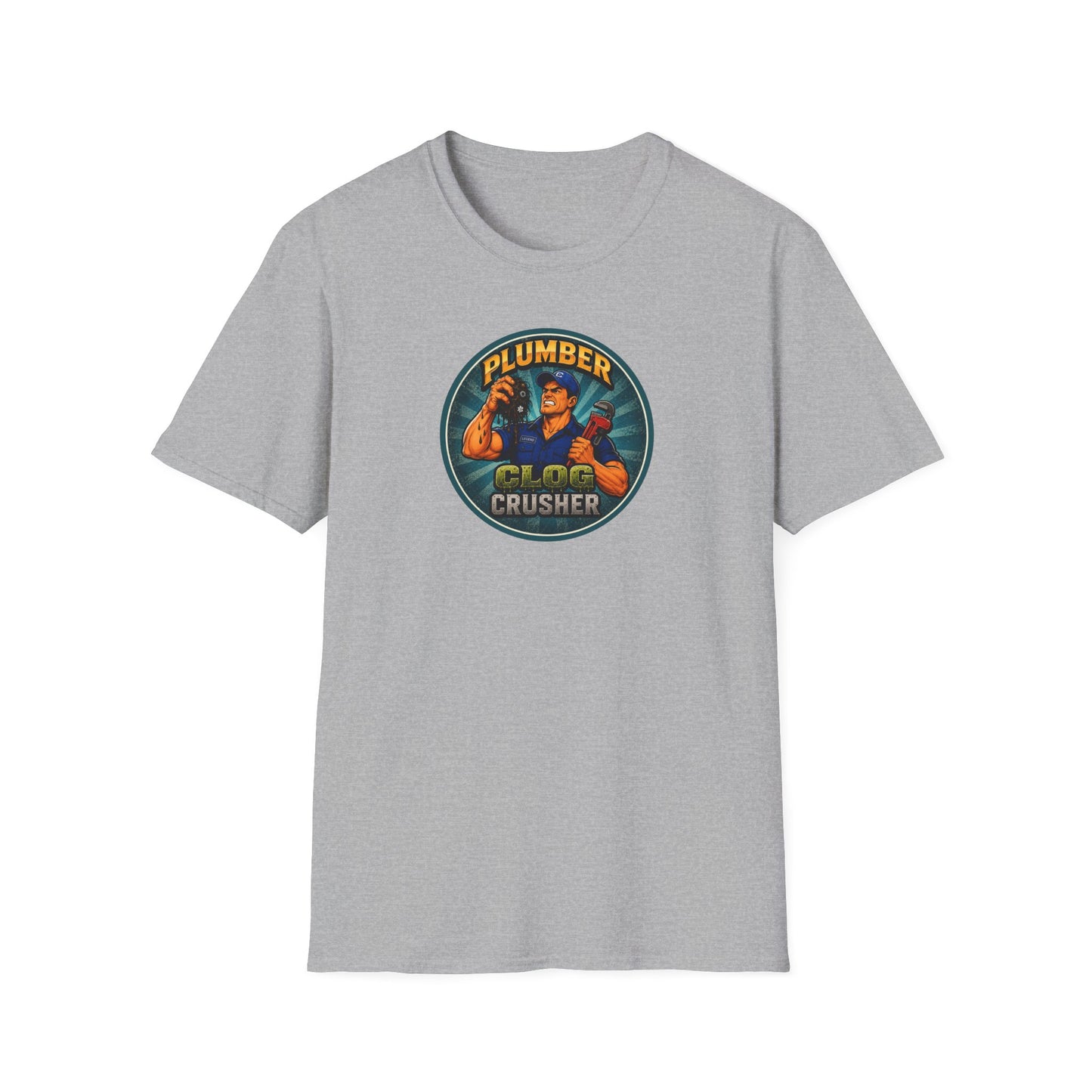 “Clog Crusher” Plumber T-Shirt
