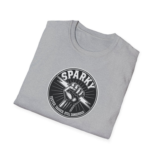“Sparky - Tested, Tagged, Still Dangerous” Electrician T-Shirt