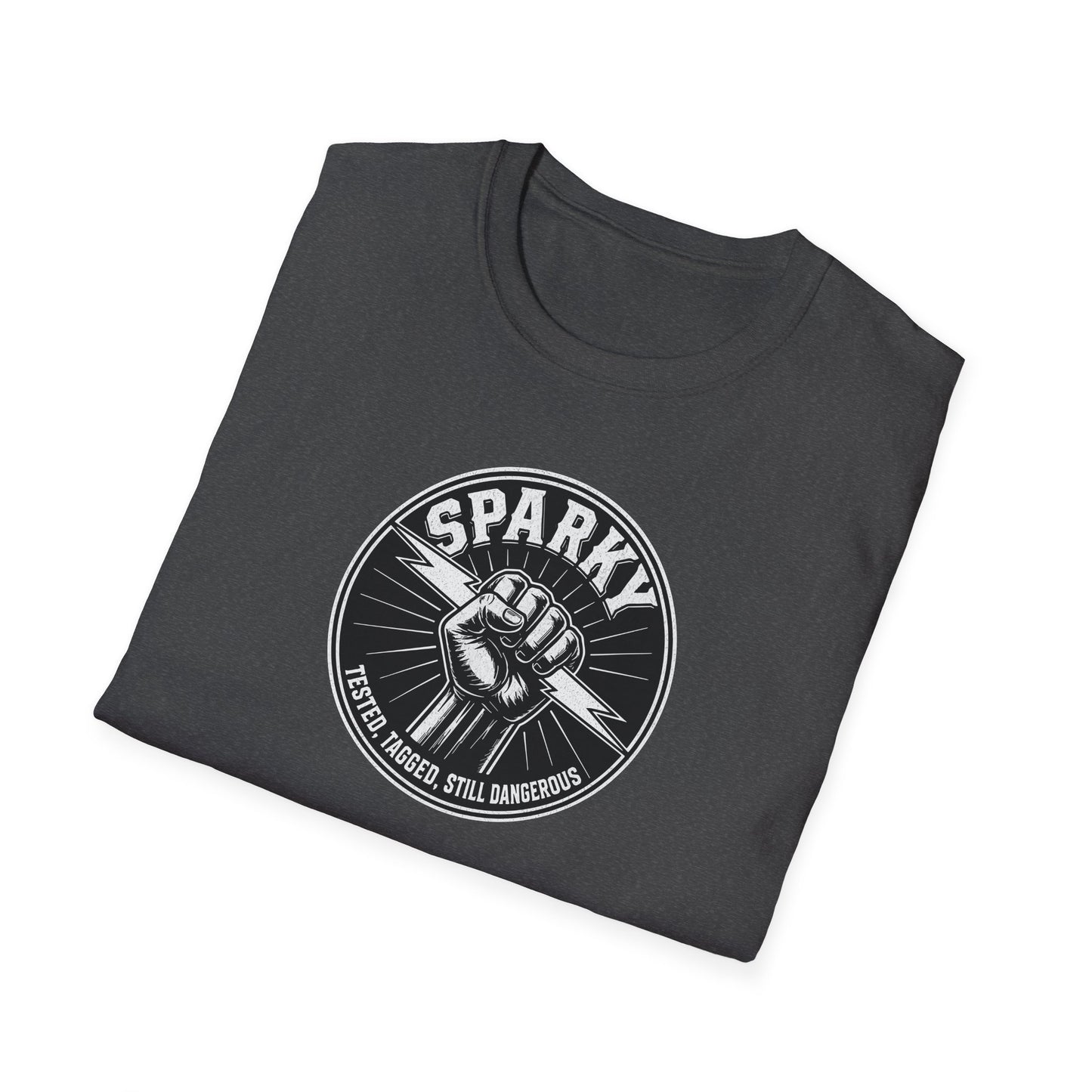 “Sparky - Tested, Tagged, Still Dangerous” Electrician T-Shirt