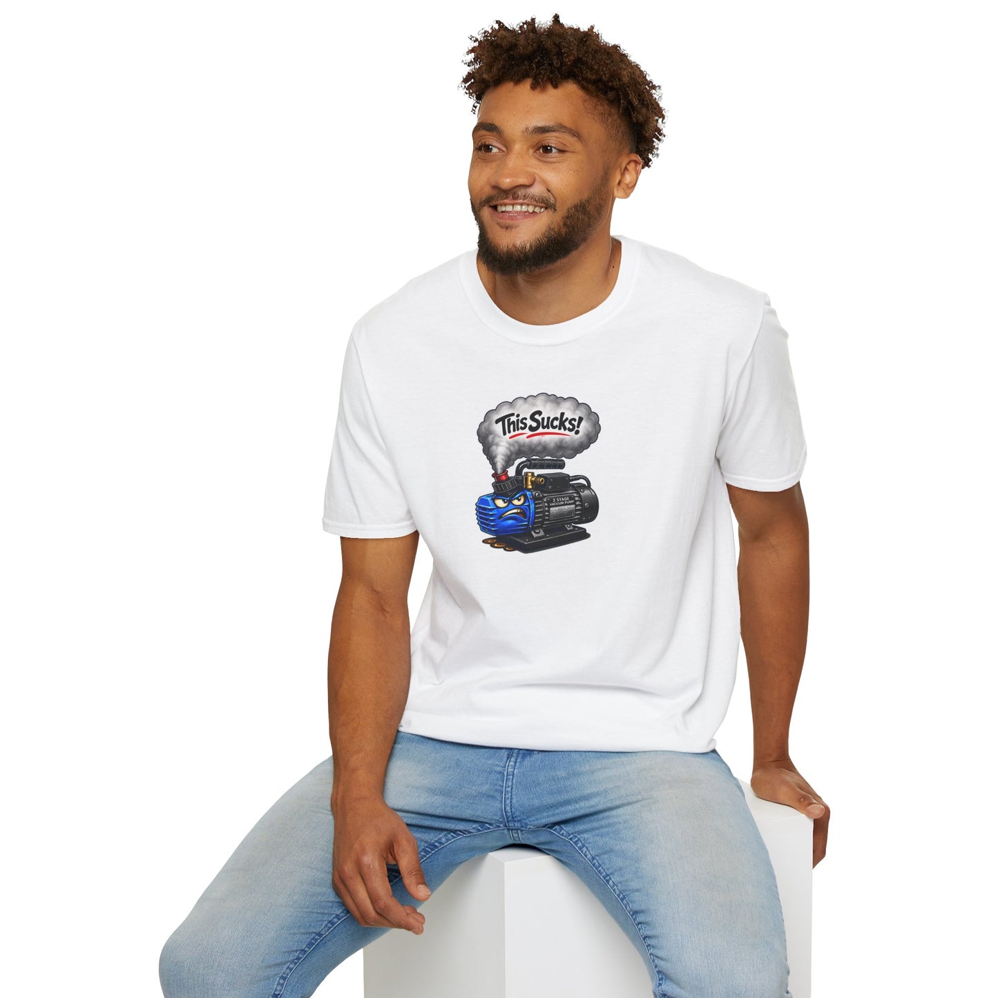 “This Sucks!” Vacuum Pump T-Shirt