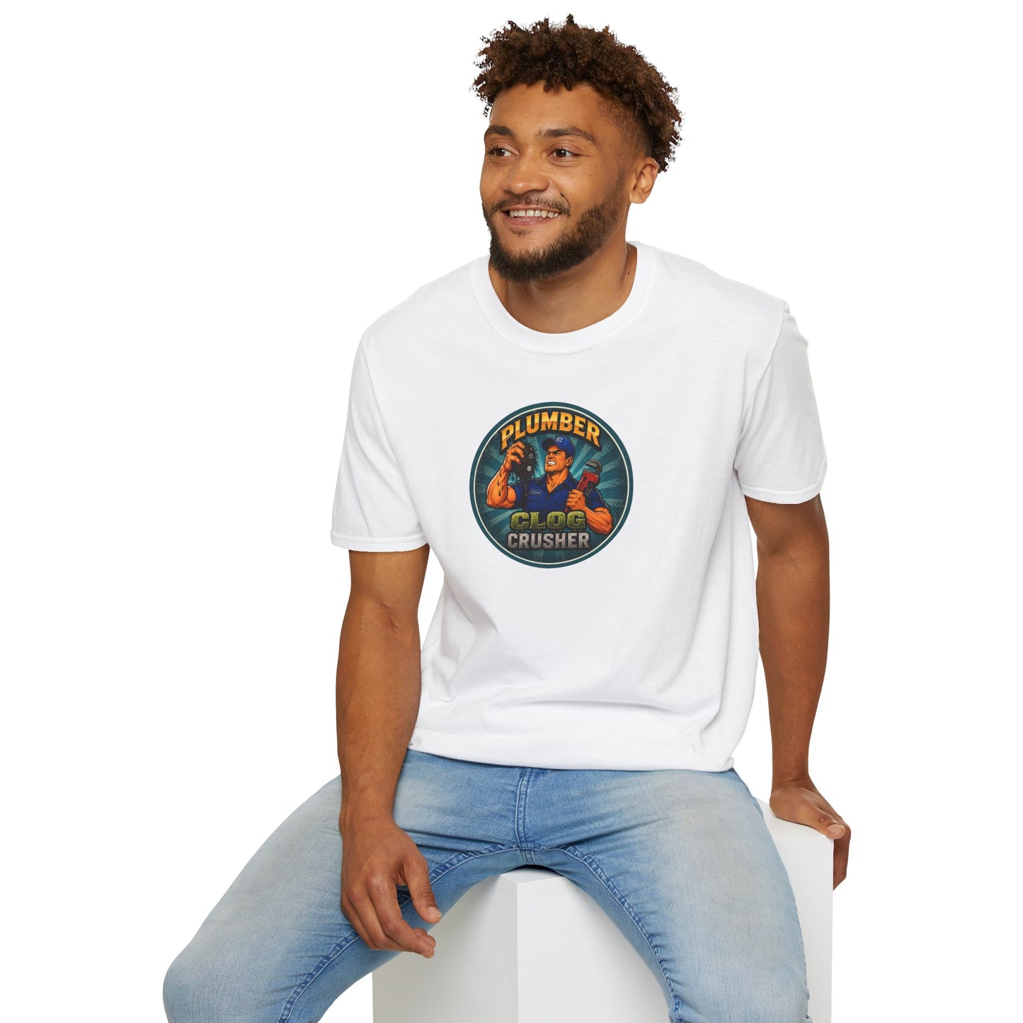 “Clog Crusher” Plumber T-Shirt