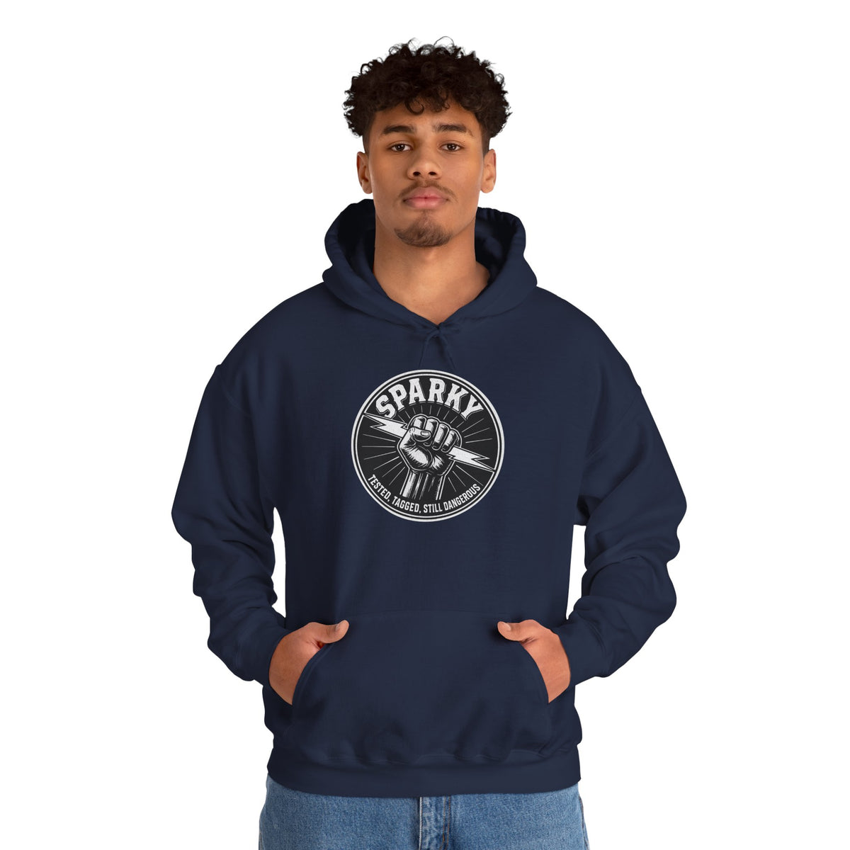 “Sparky - Tested, Tagged, Still Dangerous” Electrician Hoodie