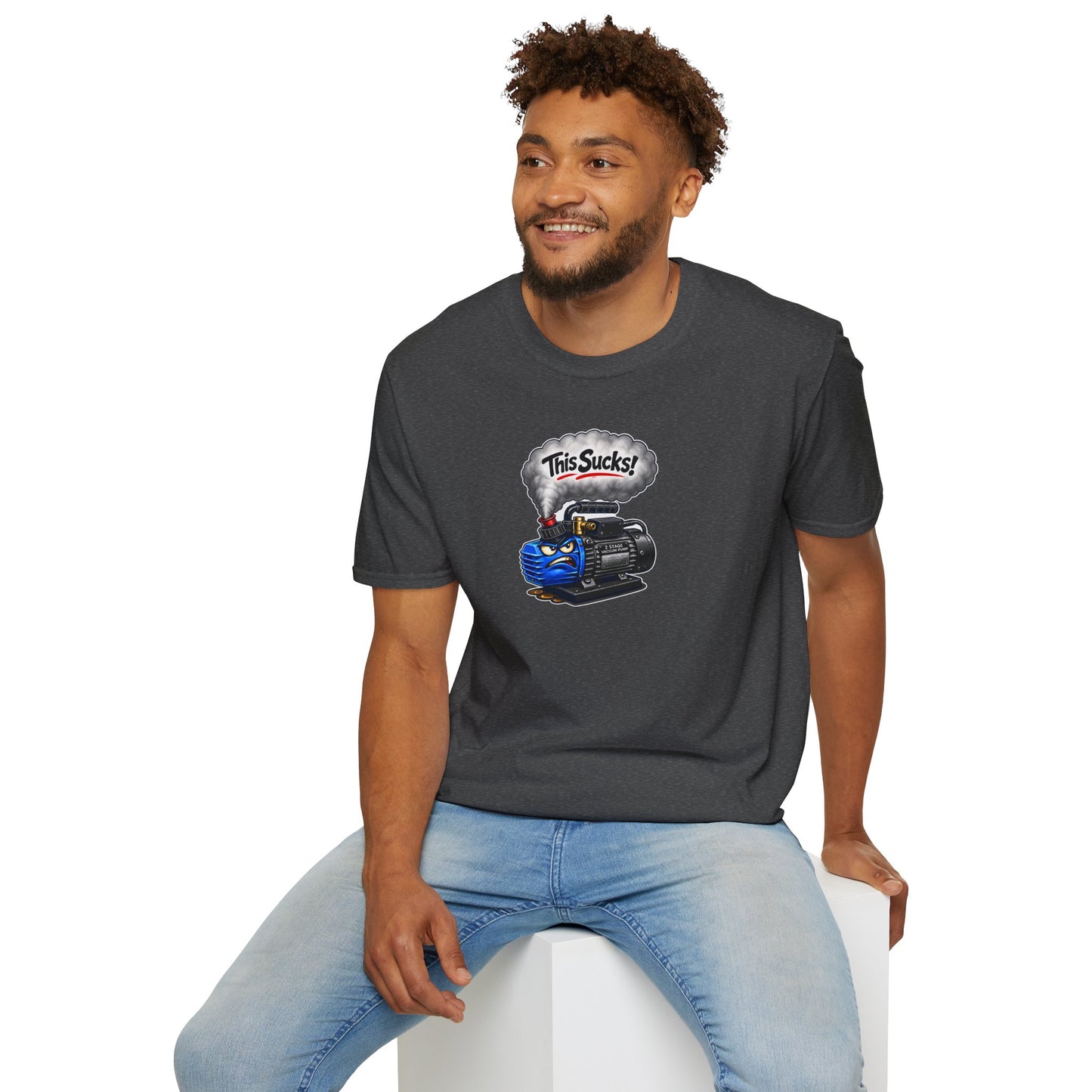“This Sucks!” Vacuum Pump T-Shirt