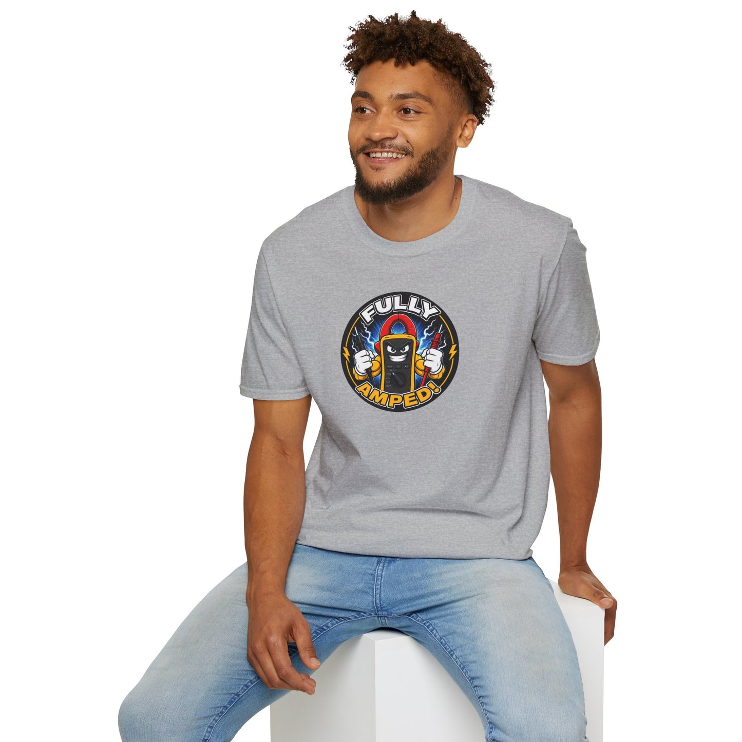 “Fully Amped!” Electrician T-Shirt