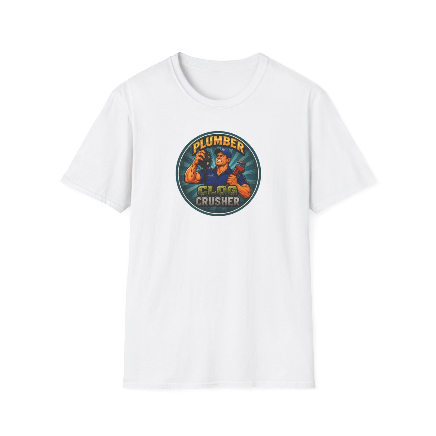 “Clog Crusher” Plumber T-Shirt