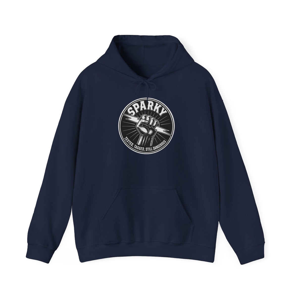“Sparky - Tested, Tagged, Still Dangerous” Electrician Hoodie