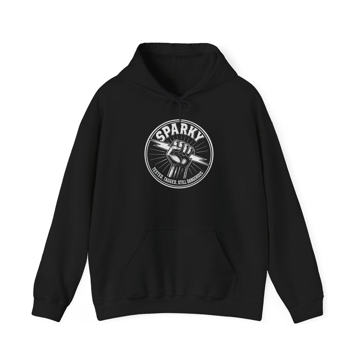 “Sparky - Tested, Tagged, Still Dangerous” Electrician Hoodie