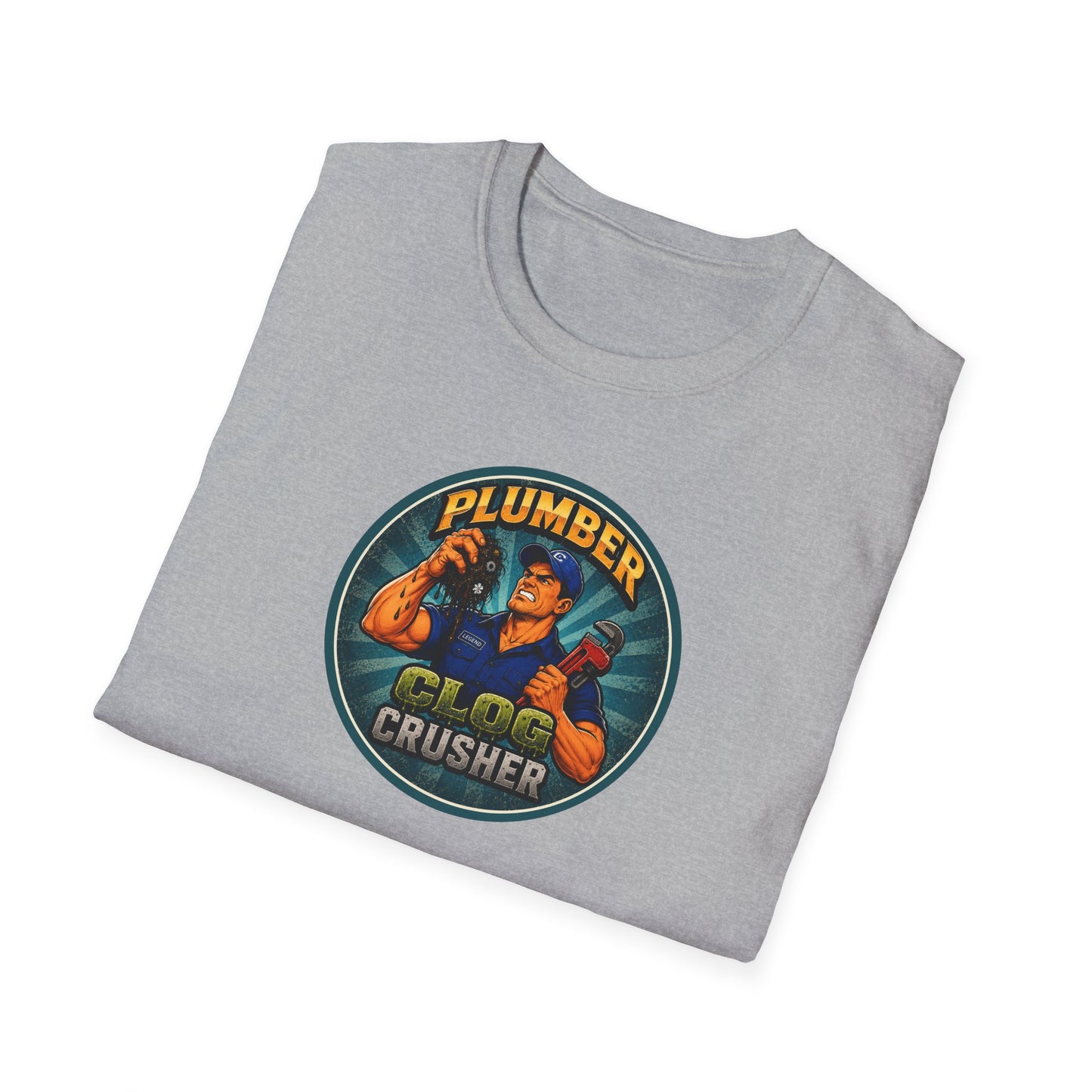 “Clog Crusher” Plumber T-Shirt