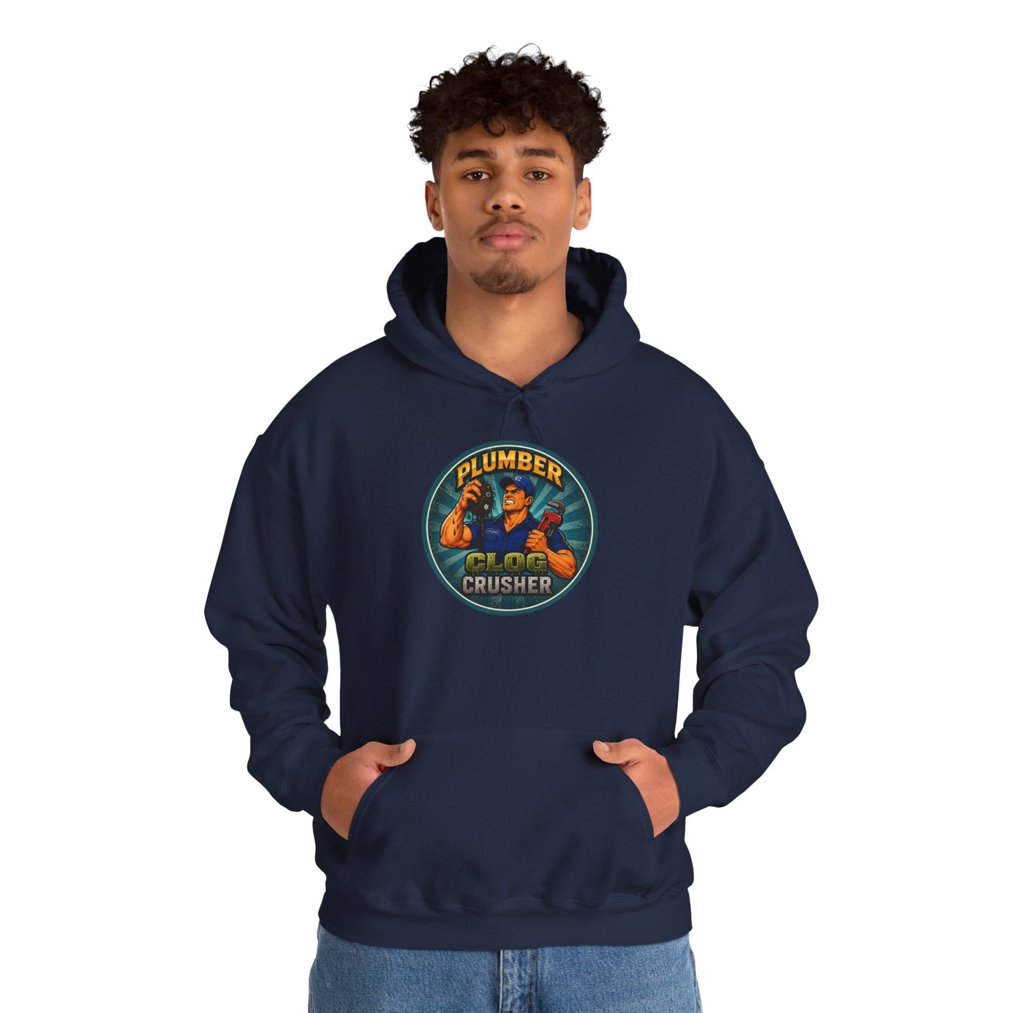 “Clog Crusher” Plumber Hoodie