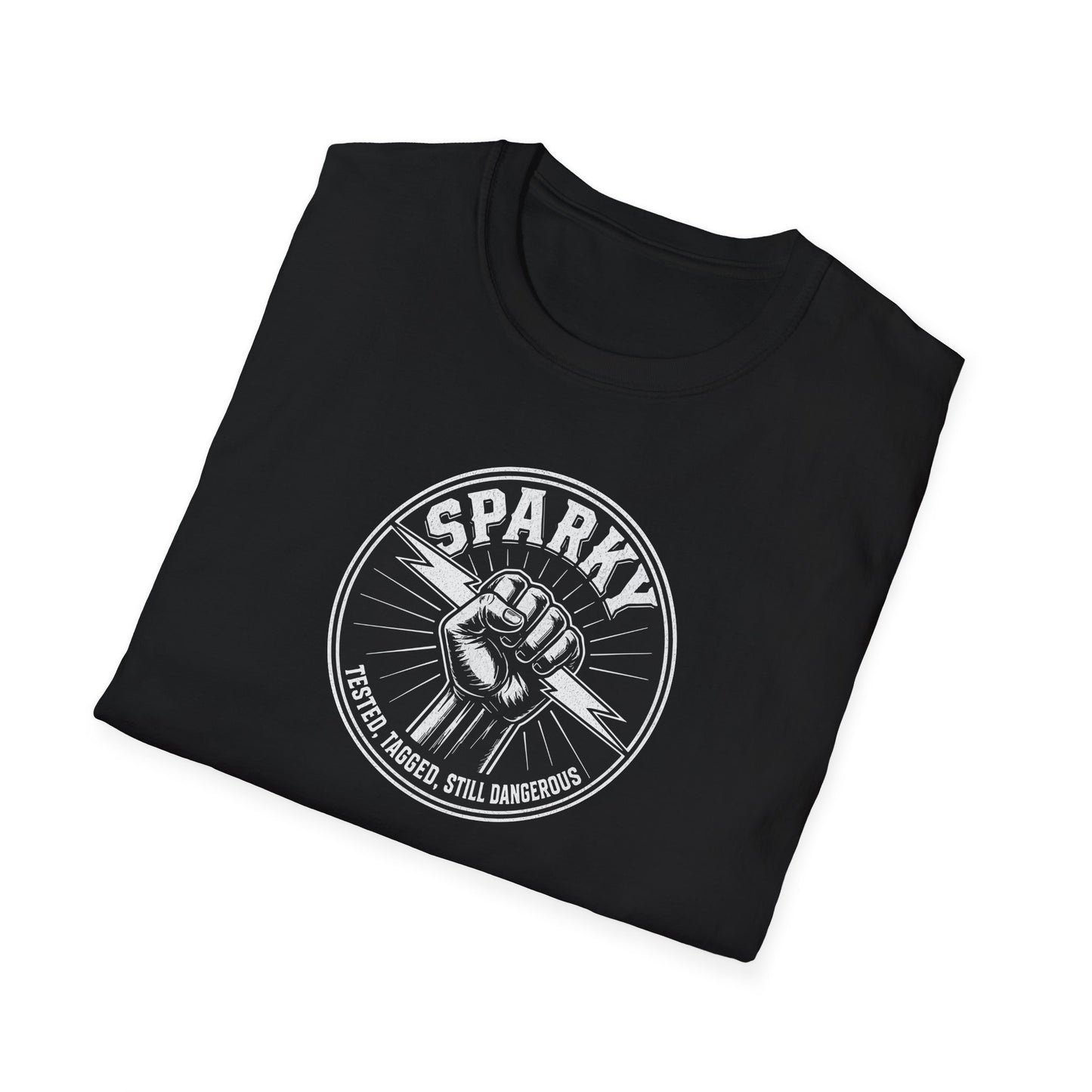 “Sparky - Tested, Tagged, Still Dangerous” Electrician T-Shirt
