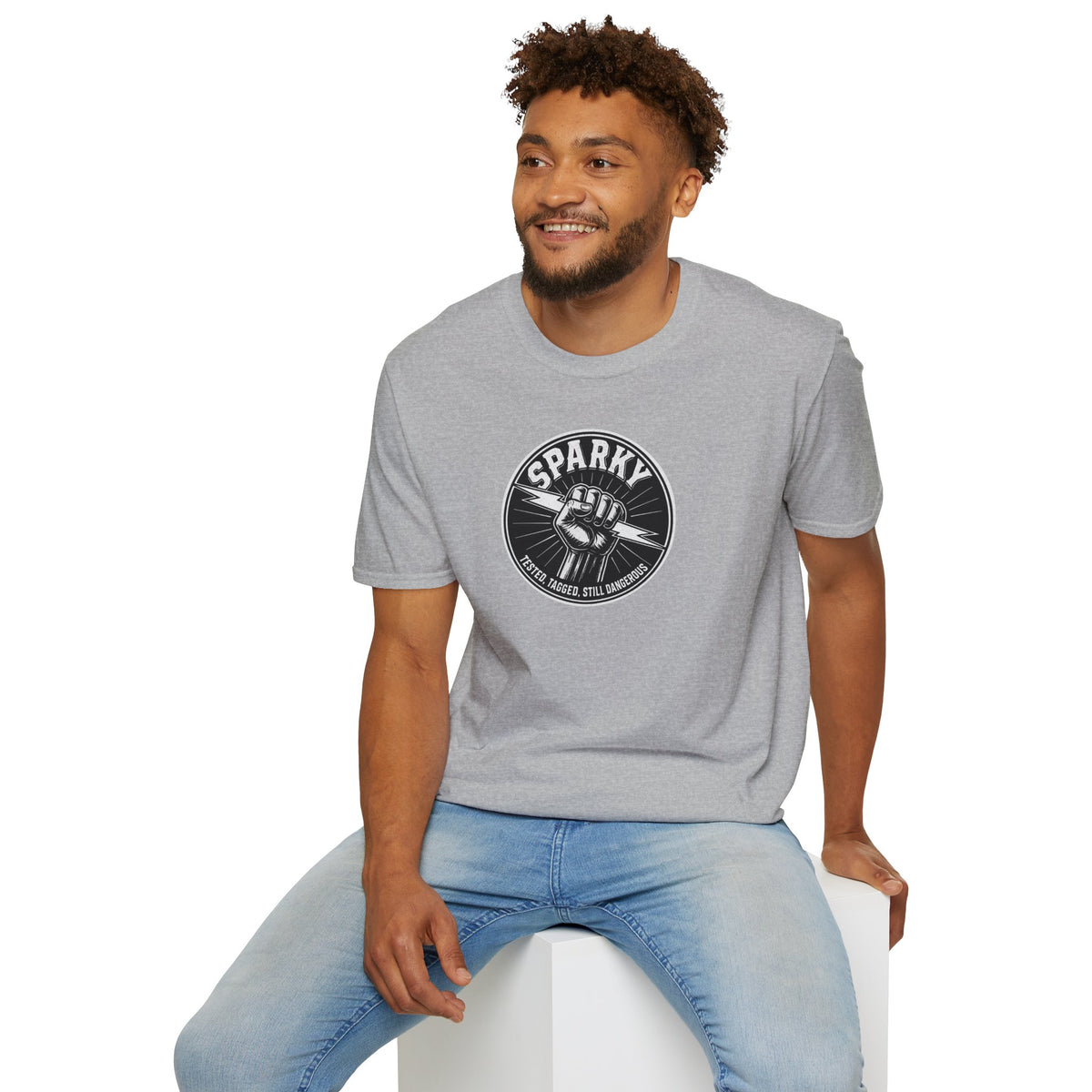 “Sparky - Tested, Tagged, Still Dangerous” Electrician T-Shirt