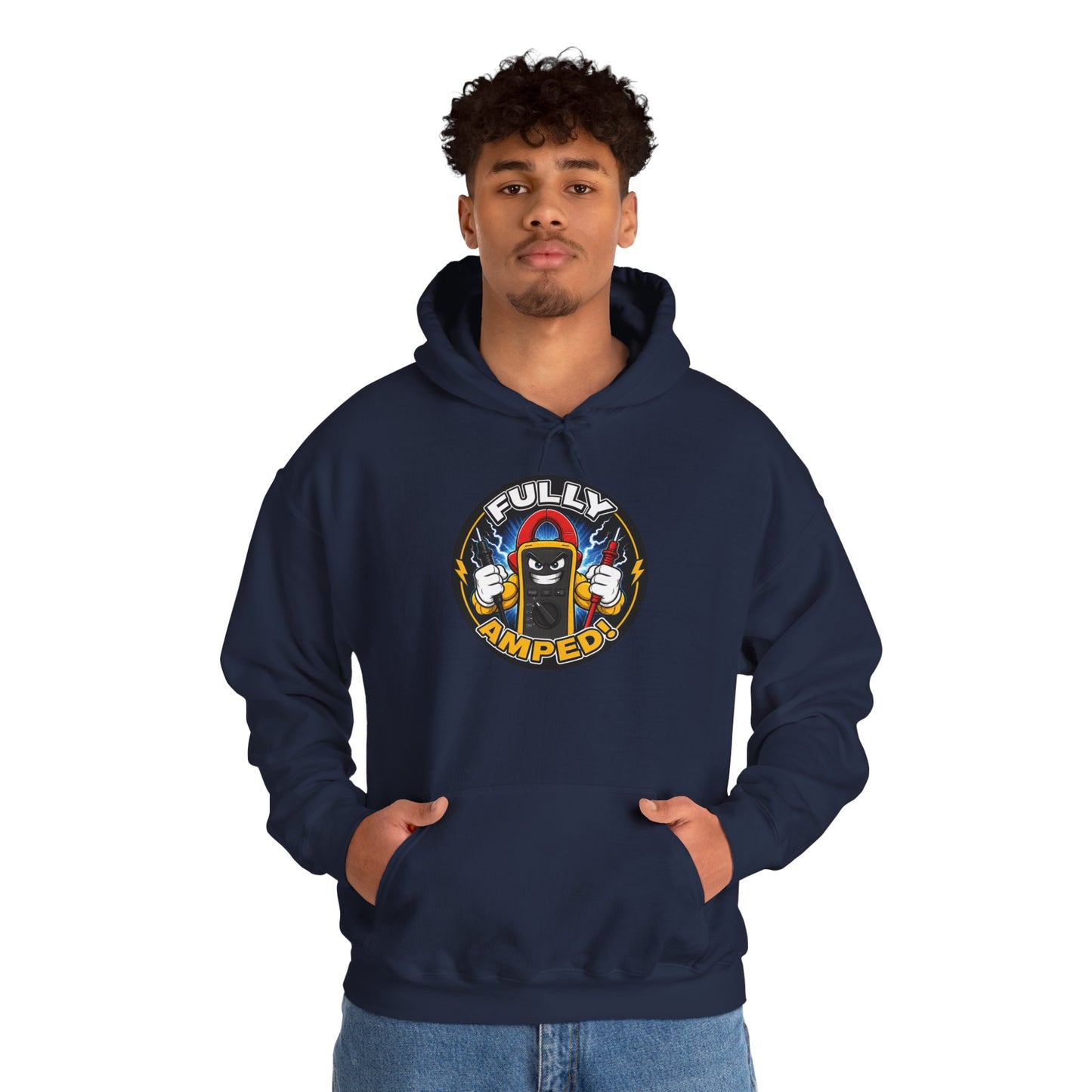 “Fully Amped!” Electrician Hoodie
