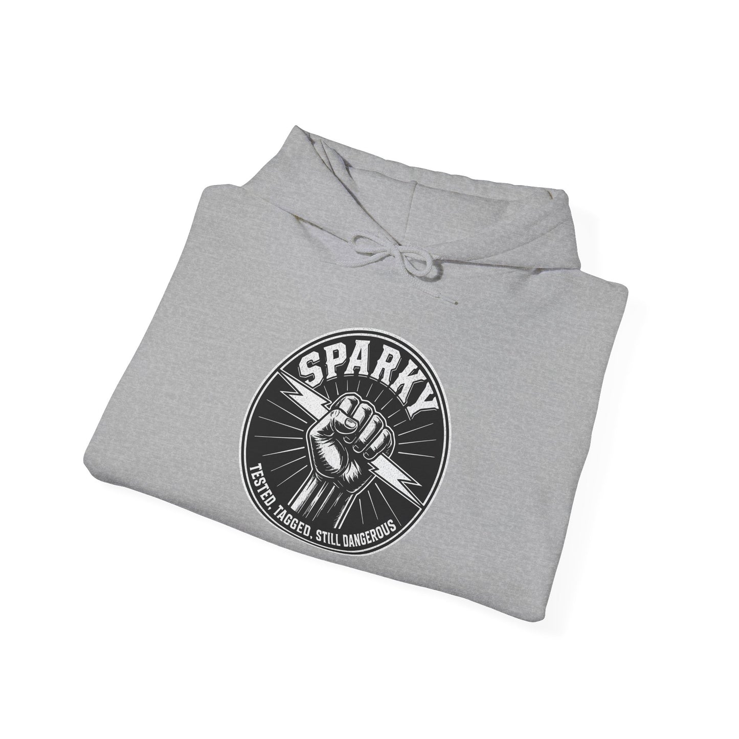“Sparky - Tested, Tagged, Still Dangerous” Electrician Hoodie