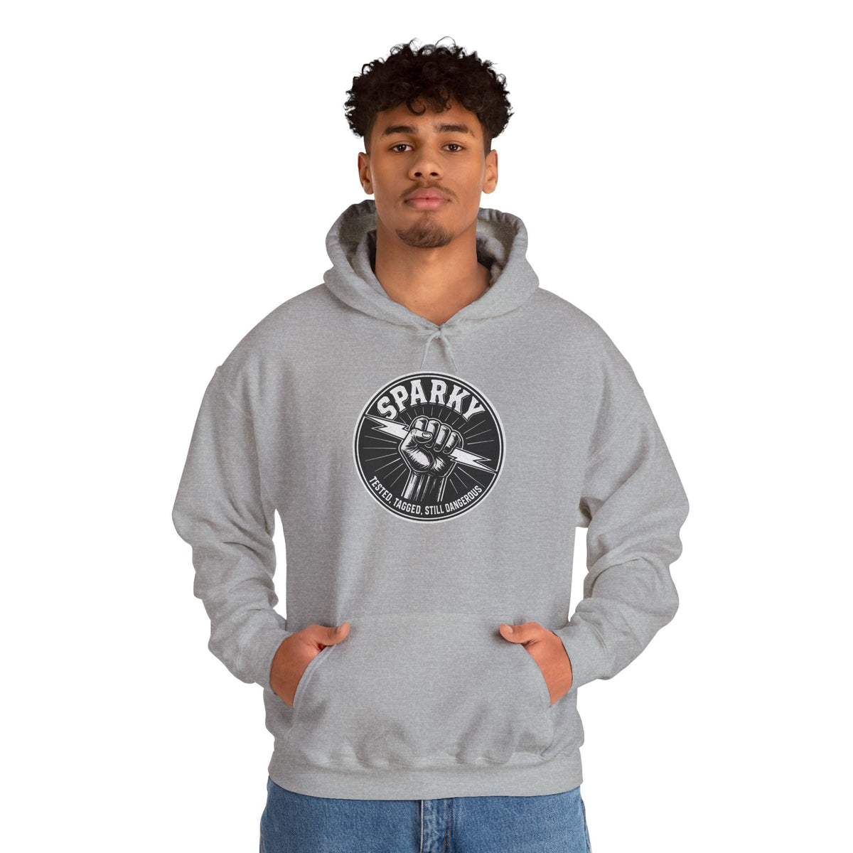 “Sparky - Tested, Tagged, Still Dangerous” Electrician Hoodie