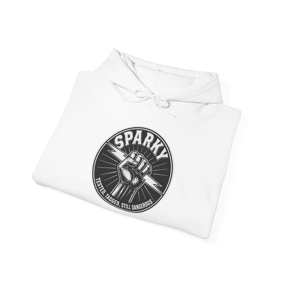 “Sparky - Tested, Tagged, Still Dangerous” Electrician Hoodie