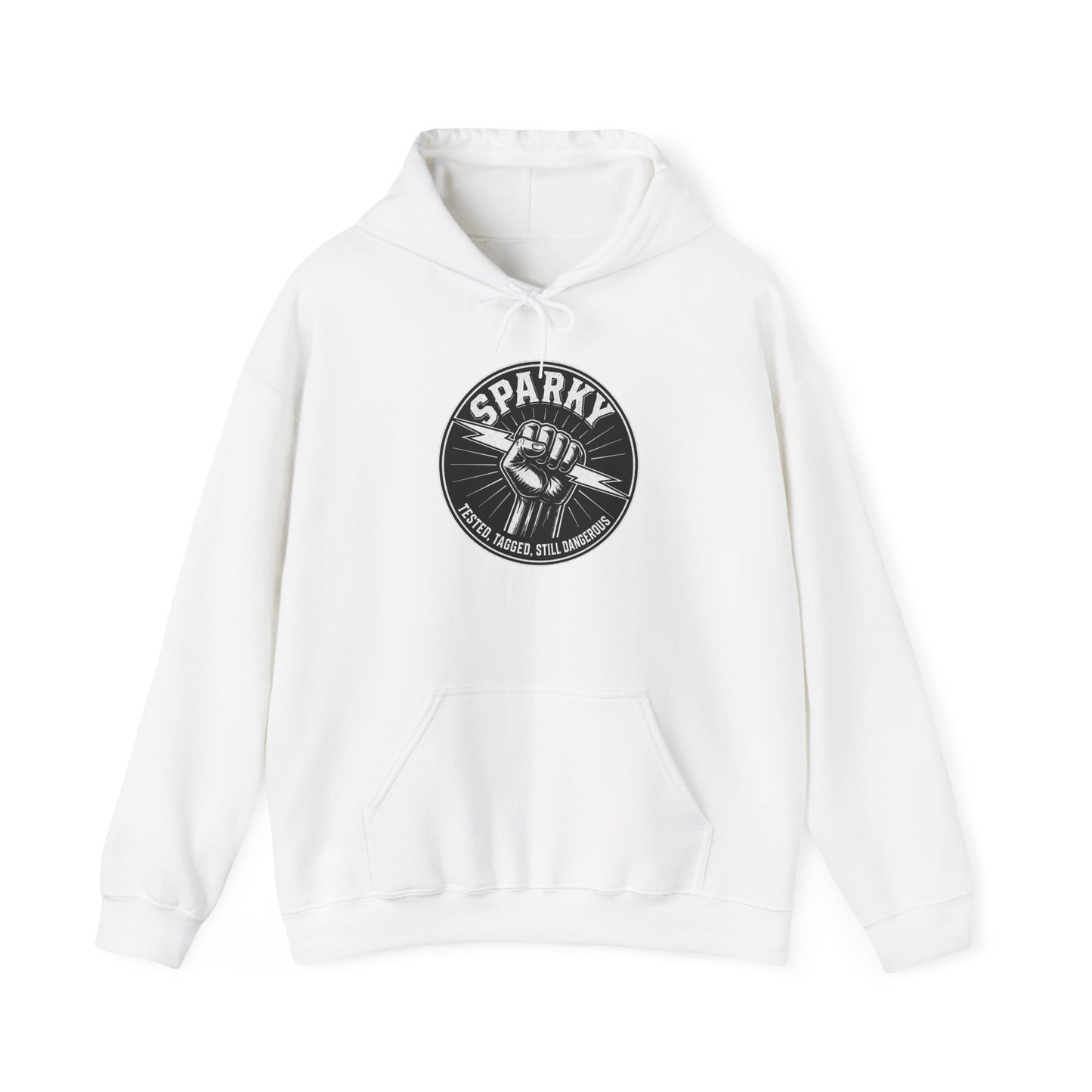 “Sparky - Tested, Tagged, Still Dangerous” Electrician Hoodie