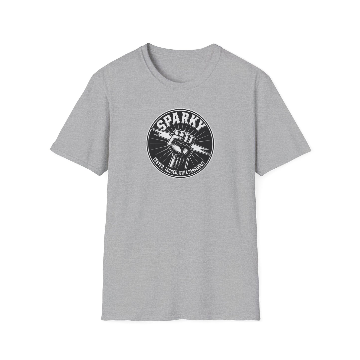 “Sparky - Tested, Tagged, Still Dangerous” Electrician T-Shirt