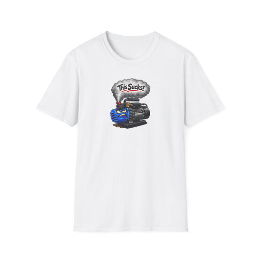 “This Sucks!” Vacuum Pump T-Shirt